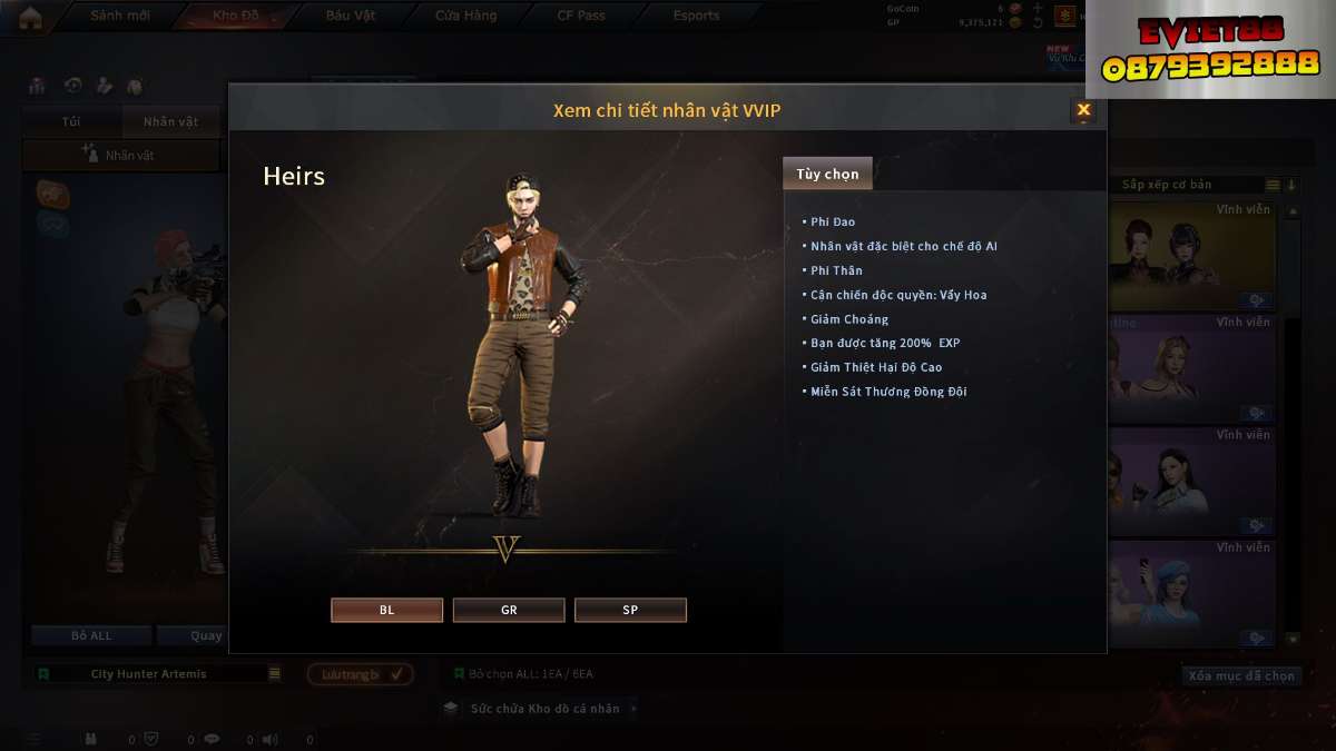 shop acc cf uy tin gia re